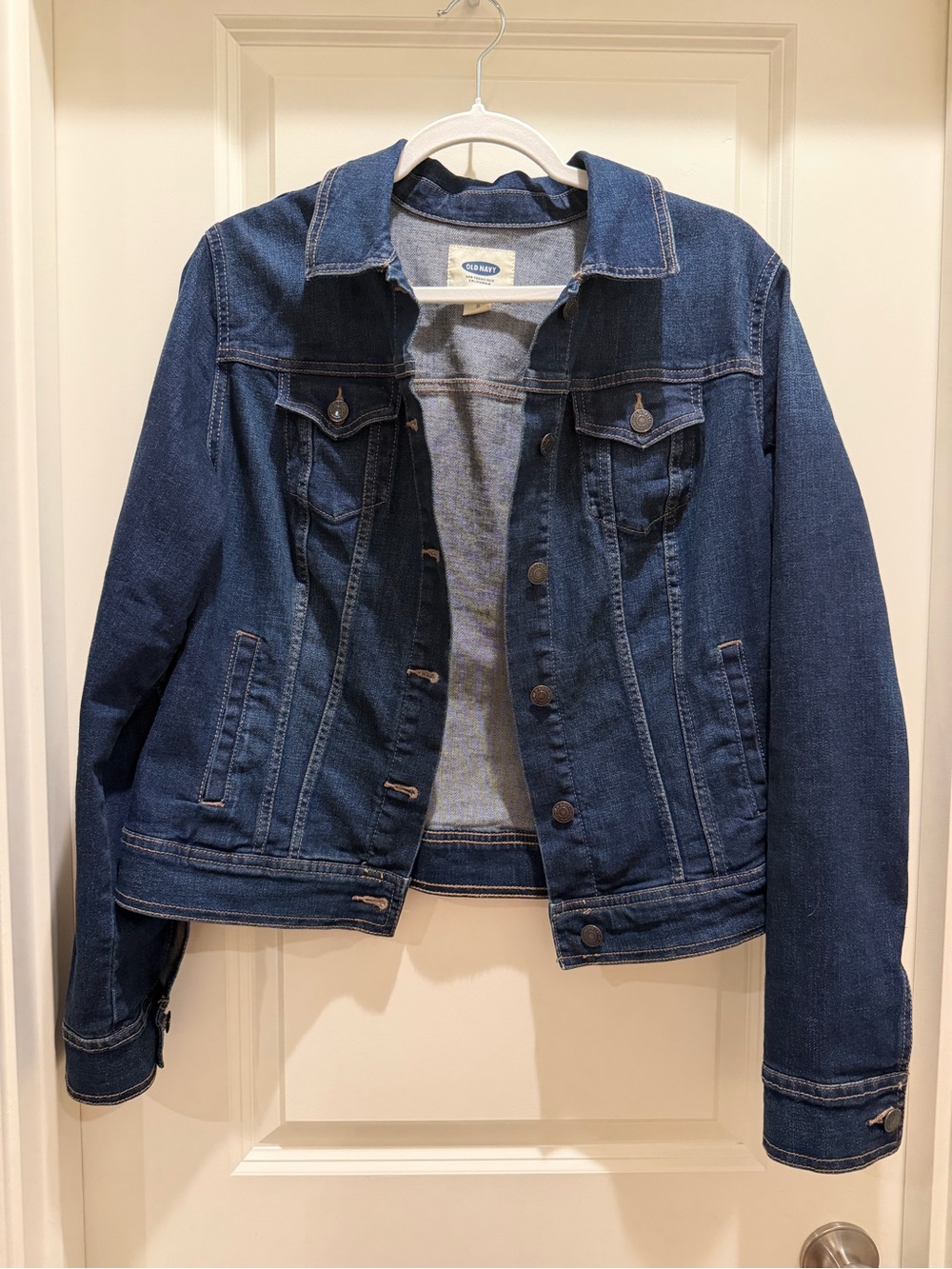 Old Navy Dark Blue Jean Jacket - Classic Denim Trucker
